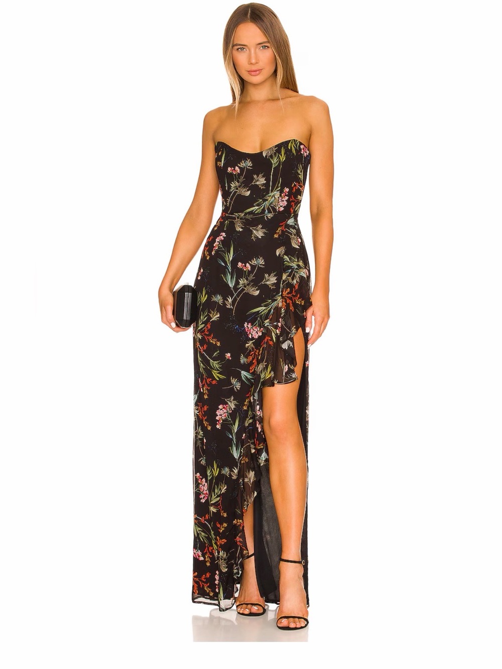 Katie May | Baby Cakes Gown in Black Floral Size: Small NWT